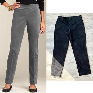 Talbots Black  Curvy Slim Fit Velveteen Pants
